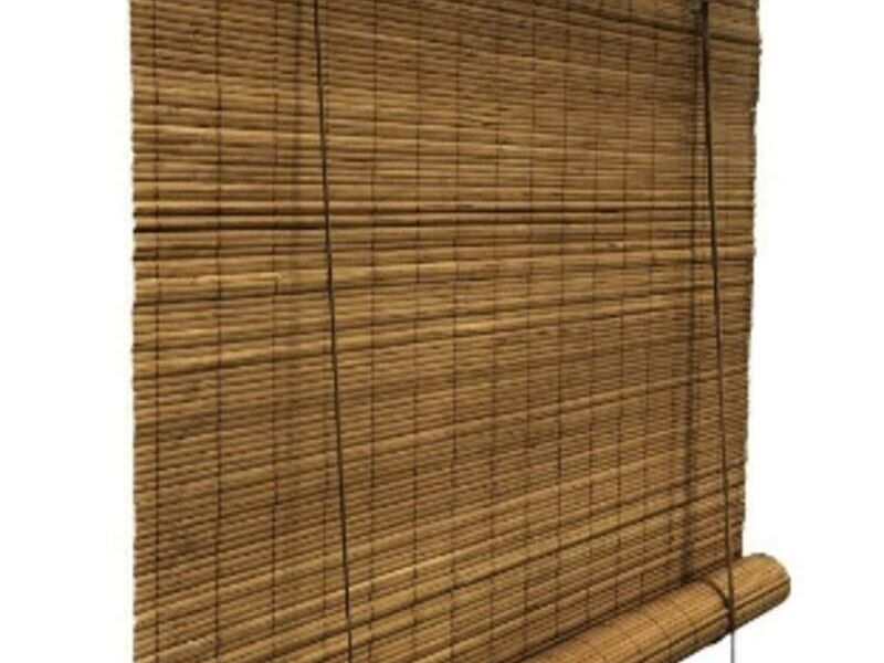 Cortinas enrollables de bambú