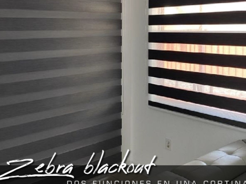 cortinas zebra blackout