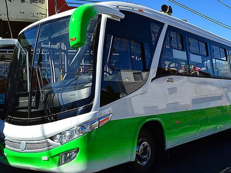 Bus verde urbano Ecuador